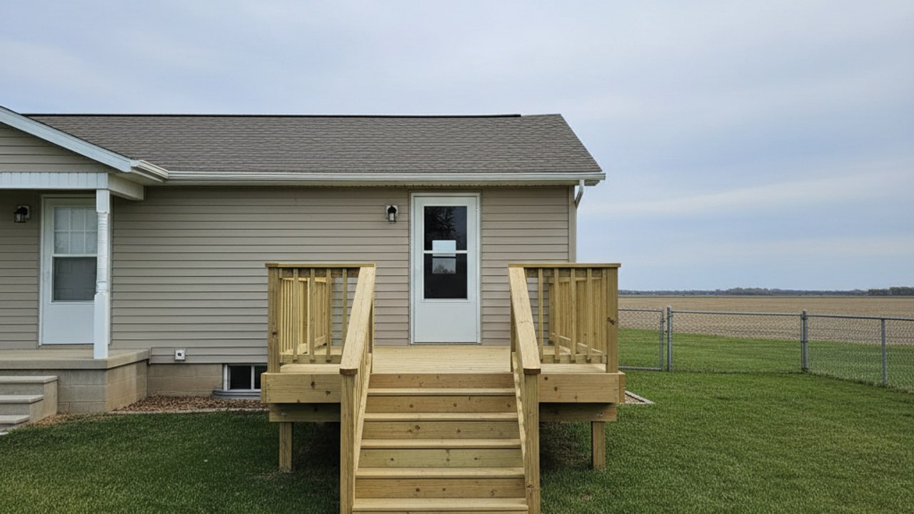 Deck Staining & Sealing completed by Pekin Deck Company in Bloomington, IL