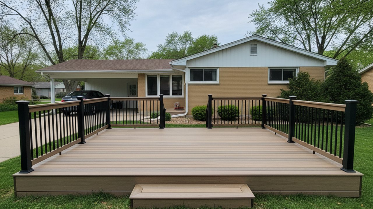 Deck Replacement (Rebuild) completed by Pekin Deck Company in East Peoria, IL