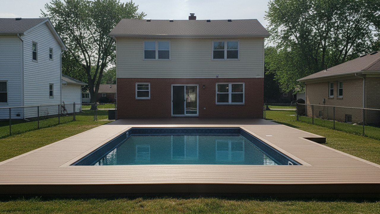 Deck Framing & Structural Repair completed by Pekin Deck Company in Canton, IL