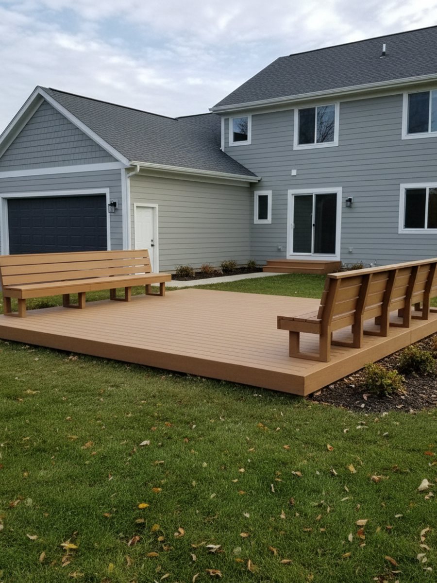 Deck Installation completed by Pekin Deck Company in Eureka, IL