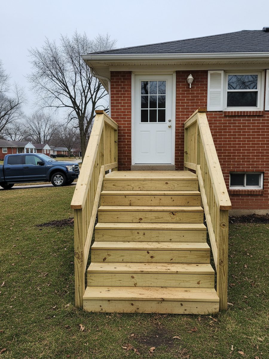 Deck Repair completed by Pekin Deck Company in Metamora, IL