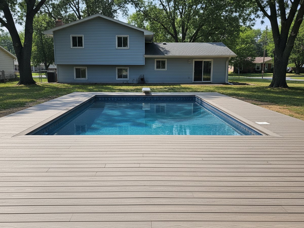 Composite Decking completed by Pekin Deck Company in Normal, IL